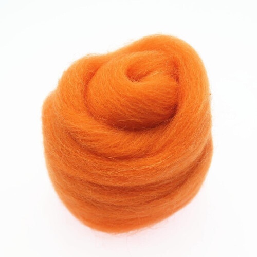 Needle Felting Wool Carded Pack Brown Grey Red Pink Blue