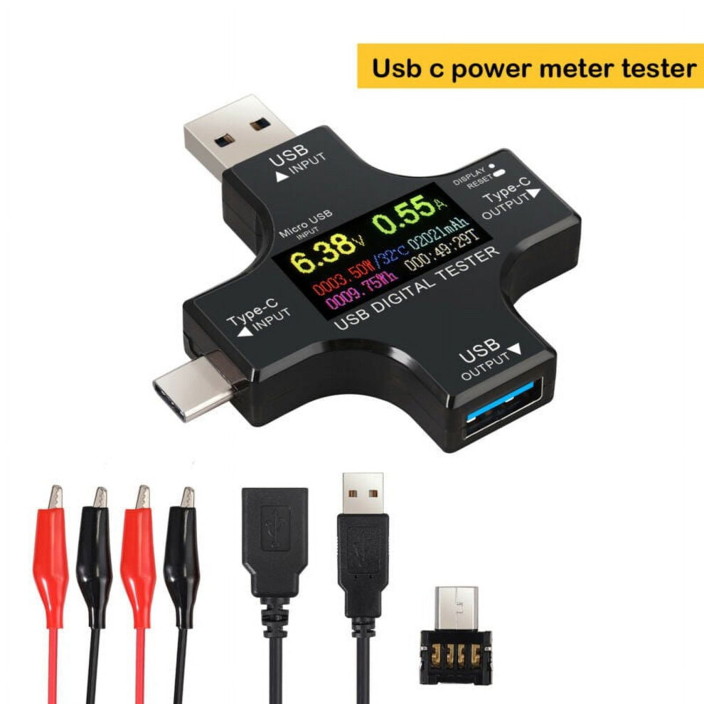 Usb-C Digital Multimeter For Current And Voltage Testing 9306268659600