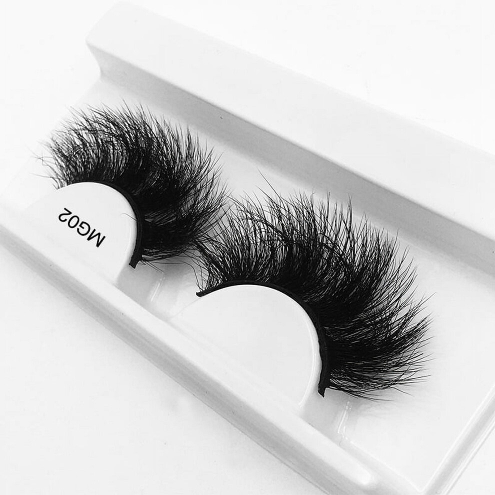 Wispy Mink Eyelashes Natural Look 8D Volume 2 Pairs