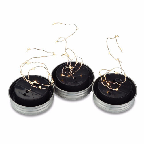 Solar LED Mason Jar Light Color Changing 20 LEDs 1
