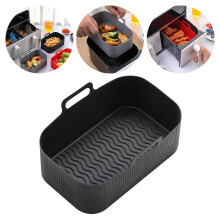 Lot de 5 doublures rondes réutilisables pour panier de friteuse Kayannuo