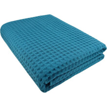 Toalhas de Banho de Algodão com Textura Waffle 35x70 polegadas Azul Celeste 2 Peças