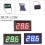 LED digitalt voltmeter blått panel 3-sifret 0,56 tommer 7