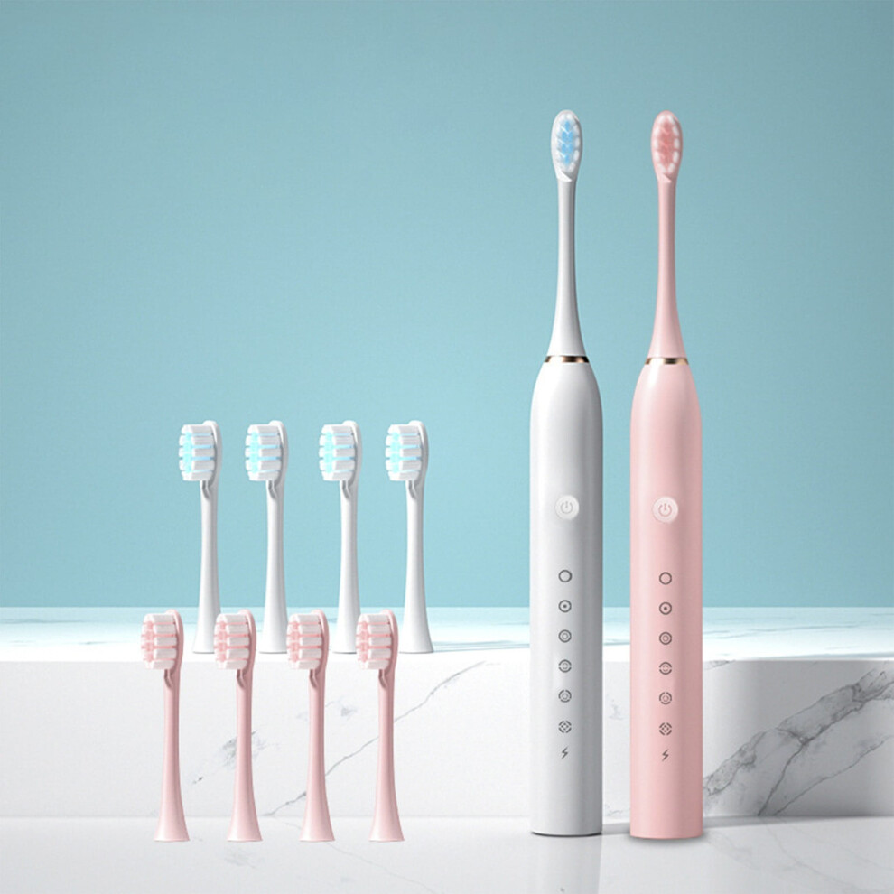 Kcavykas Electric Toothbrush for Adults and Kids 2PC with 8