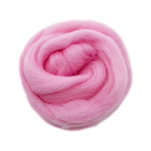 Needle Felting Wool Carded Pack Brown Grey Red Pink Blue