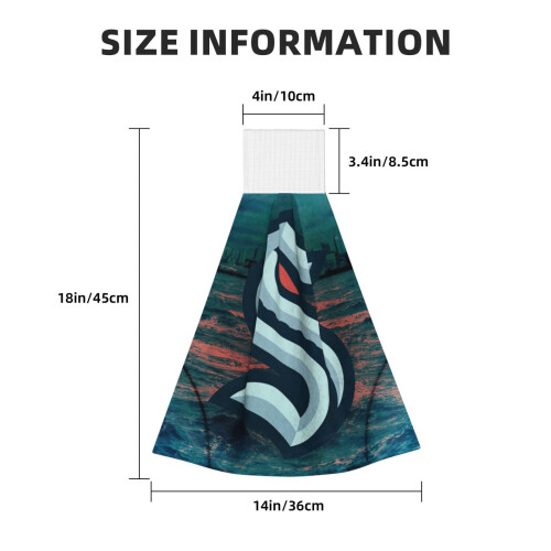 Sea-Ttle Kra-Ken Handtücher Korallensamt 2er-Pack 1