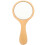 Glass hand mirror with wooden handle, 1 piece 1