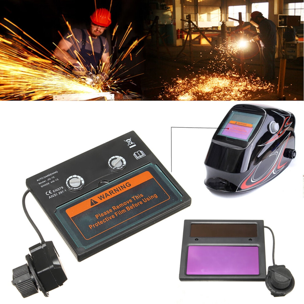 Solar Darkening Welding Helmet Lens Shade 10-13 9306268654490