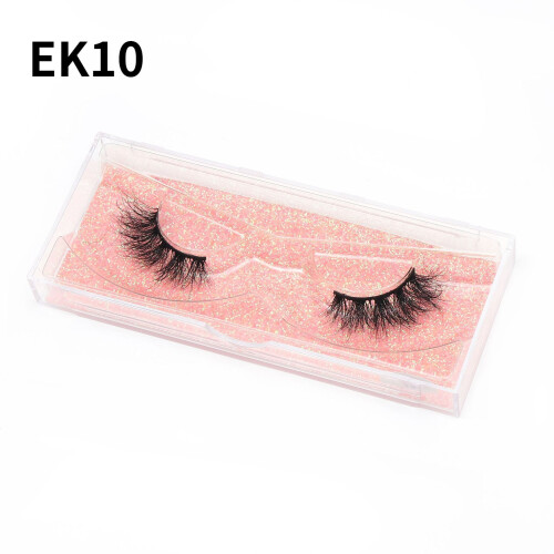 Nvzi -b1Pairs Wispy Mink Lashes Fluffy Eye Lashes Natural Look Volume Ψεύτικες βλεφαρίδες, BK10