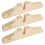 Paravent pliant en bois avec pieds de base (3 pièces) 1