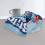 Prosop de mâini Stitch Azul, moale, absorbant, 30x50 cm 7