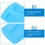 Couvercle en silicone pour grille-pain 2 tranches 6