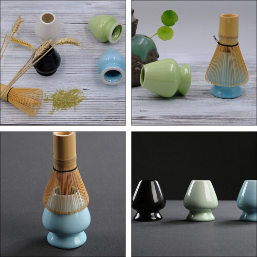 Supporto per frusta da tè in ceramica stile giapponese, 1 pezzo 2
