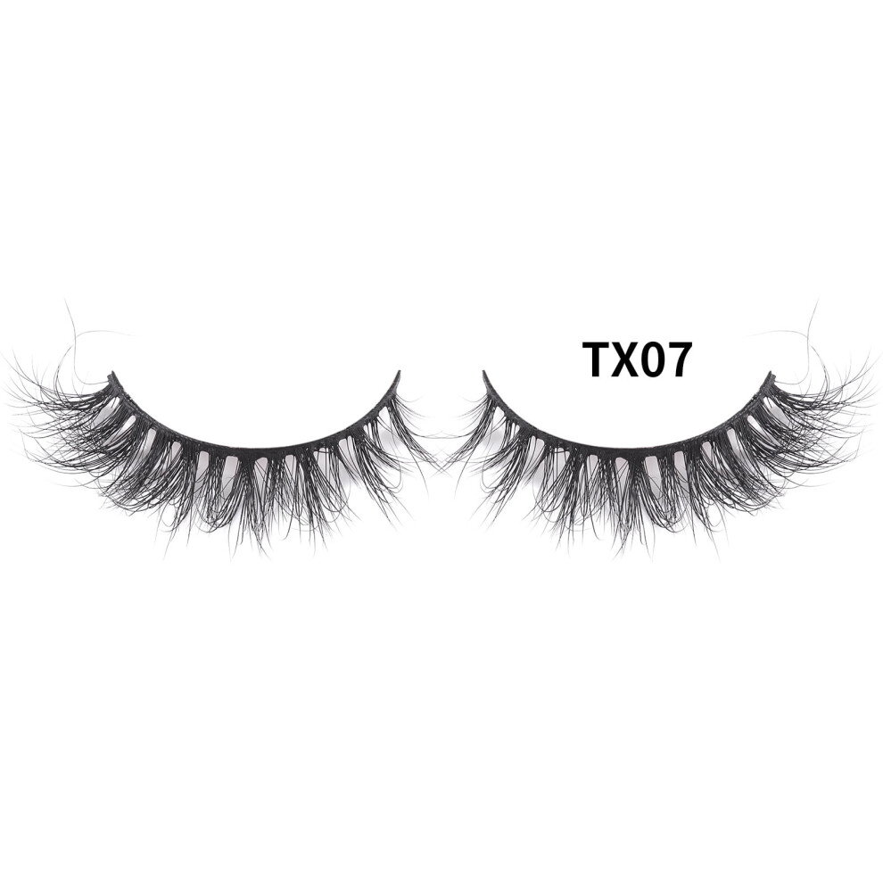 Wispy Mink Eyelashes Natural Volume Fake Lashes 1 Pair