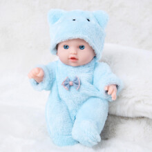 Reborn Doll Soft Rubber20cm with Pacifier and Bib
