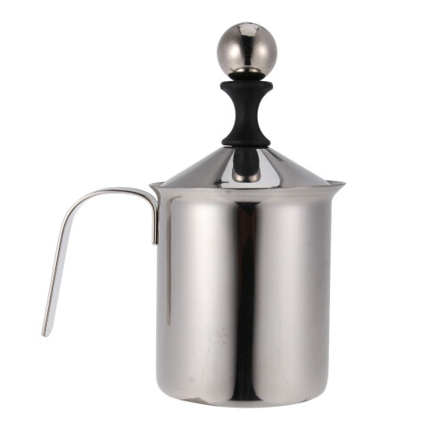 Mousseur à lait manuel Eease en acier inoxydable 400 ml