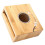 Base de bambu para aquecer bule de chá com suporte para vela. 1