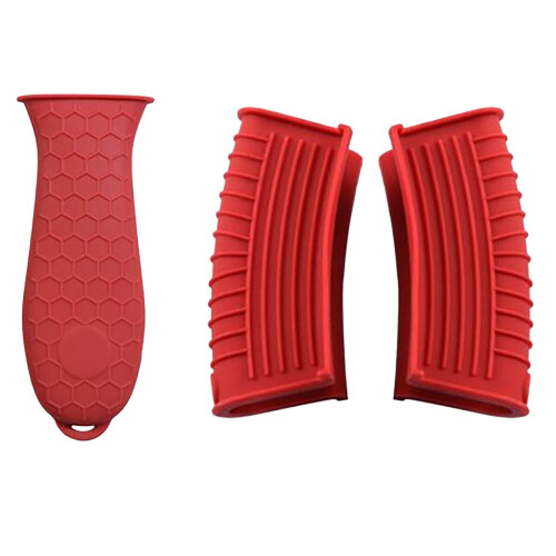 Ensemble de poignées de casserole en silicone, ustensile de cuisine 3 pièces