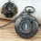 Pocket Watch with Flip Front Cover and Press Button 6