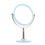 Round portable desk mirror double-sided gold-plated plastic 1