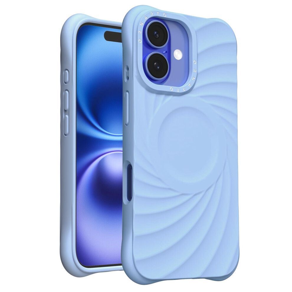 Iphone 16 Pro Max Case 6.9" Liquid Silicone Azure 9107258710871