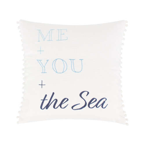 Διακοσμητικό μαξιλάρι Levtex Home reef dream λευκό μπλε ναυτικό