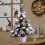 Kcavykas flocked hinged mini artificial Christmas tree 30 cm 6