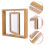 Square rotating photo frame desktop holder 3