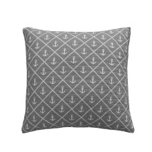 Levtex Home Euro Sham kuststrepen grijs wit blauw