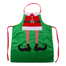 Kerstschort van flanel voor dames (1 stuk)