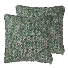 Levtex Home Vista Euro Sham 26x26 inch, set van twee, damastblauw