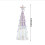 Glass Christmas Tree Lamp 10 Inch with Lights 3