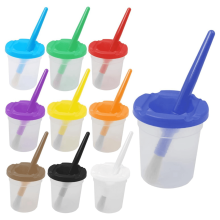 Vasos de pintura con tapa para niños (10 unidades)