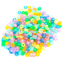 Perles Kandi lumineuses 6x9mm, paquet en vrac de 1800 pièces