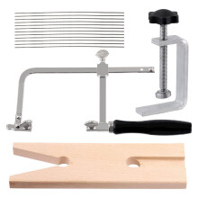 Ensemble d'outils de bijoutier : tréteau réglable pour établi en bois, 14 pièces