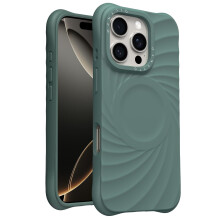 Puzdro na iPhone 16Pro Max z tekutého silikónu s tenkým povrchom (6,9"), azúrové