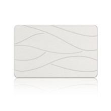 Stenen badmat met diatomeeënaarde, 23,6 x 15,4 inch, grijs