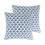 Federa per cuscino decorativo Levtex Home Lorence, blu navy e bianco. 1