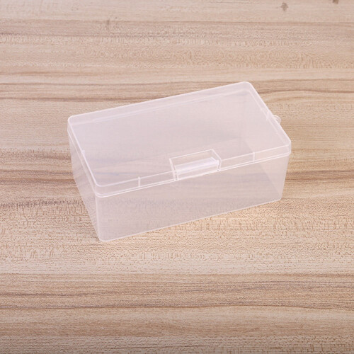 Clear Plastic Storage Box for Cosmetics Jewelry Hardware 1 2