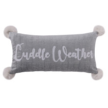 Διακοσμητικό μαξιλάρι Levtex Home Winterland 12x24 σε γκρι