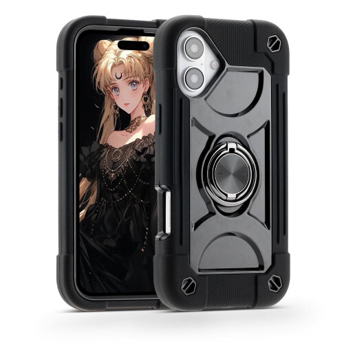 Θήκη iPhone166,1 ιντσών με βάση στήριξης και στρατιωτικού τύπου