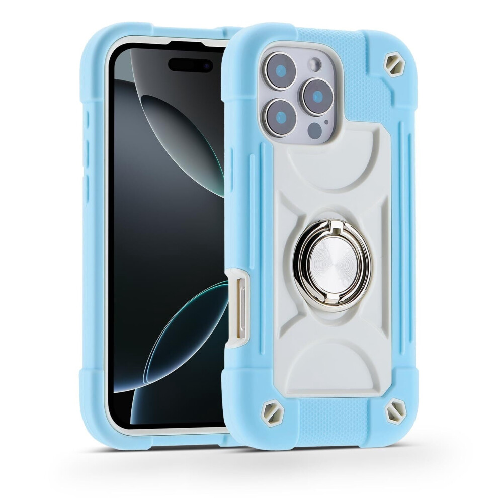 Iphone 16 Case 6.1 Inch With Ring Stand And Military-Grade 9107258720863