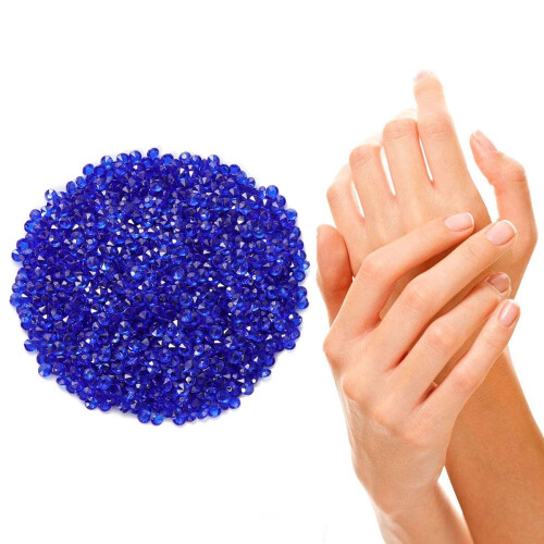 Acrylic Diamonds 4.5mm Transparent 2000 pcs Dark Blue 2