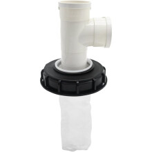 Vertical T-Shaped 165mm IBC Tote Cover with Filter for 275 Gallon Water Tanks, DN150-165mm Vertical Tee