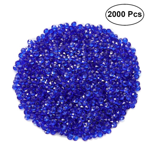 Acrylic Diamonds 4.5mm Transparent 2000 pcs Dark Blue 1