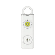 130dB Personal Safety Alarm with LED Flashlight Portable Emergency Siren for Women Kids Elderly Anti Robbery Call A