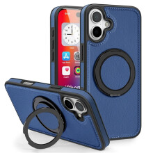 Leren iPhone 16 Pro Max hoesje met MagSafe en draaibare achterkant