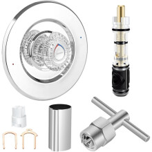 Dusch Trim Kit, för Moen T470 Chateau Dusch Trim Kit, med Ersättningspatron och 104421 Borttagningsverktyg, Escutcheon
