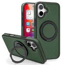 Soyeacrg iPhone 16 -sarjan nahkakotelo MagSafe-kiinnityksellä ja