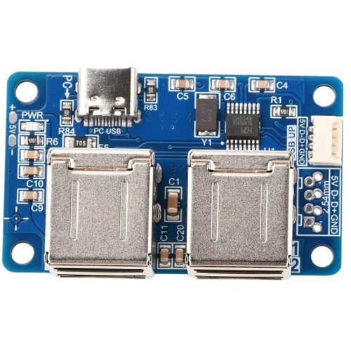 USB 2.0 USB Hub 1 to 4 Way Splitter Module USB Hub Driver-Free 4-Port USB Hub Type-C Interface 1
